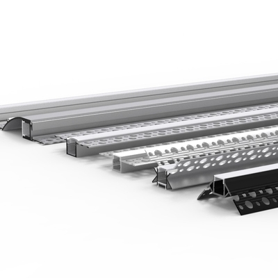 Profil mince anodisé de la plaque de plâtre LED pour le gymnase de bureau de placard