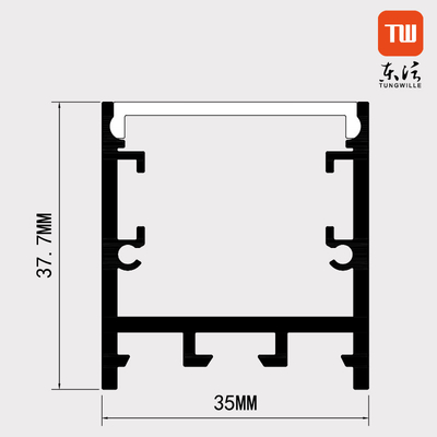 Logement en aluminium de profil pour l'OEM Fléchirible pliable de lumières de bande de LED