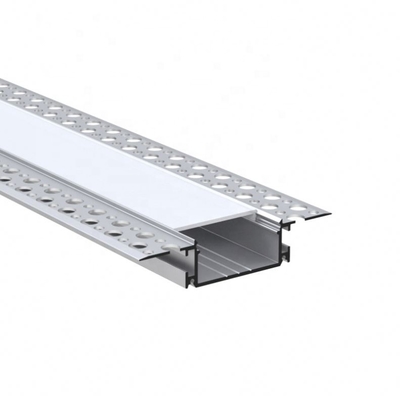 Extrusions en aluminium de cloison sèche de plaque de plâtre pour la couverture transparente de lumières de LED