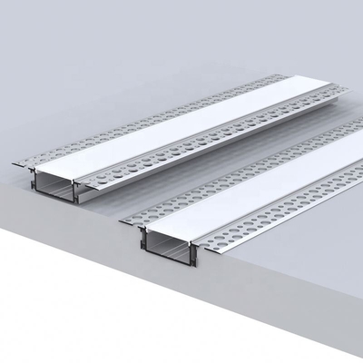 Extrusions en aluminium de cloison sèche de plaque de plâtre pour la couverture transparente de lumières de LED