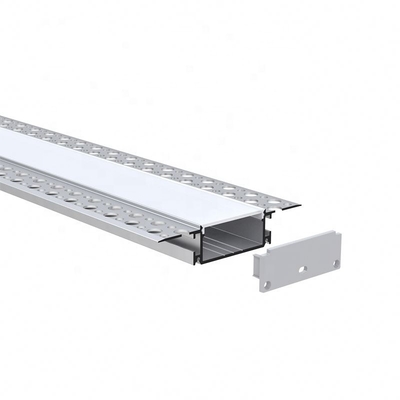 Extrusions en aluminium de cloison sèche de plaque de plâtre pour la couverture transparente de lumières de LED