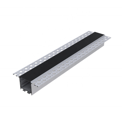 Profil d'intérieur de la plaque de plâtre LED, couleur noire blanche argentée de bande de la cloison sèche LED