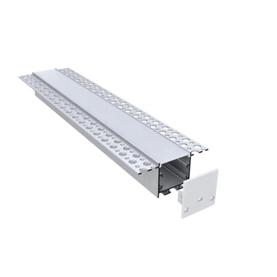 Profil d'intérieur de la plaque de plâtre LED, couleur noire blanche argentée de bande de la cloison sèche LED
