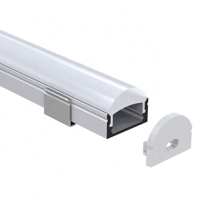 Profil en aluminium monté expulsé de LED, profil Fléchirible d'escalier avec l'OEM de LED
