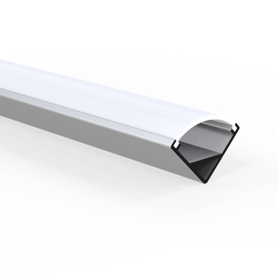 Profil du coin LED de l'alliage d'aluminium 6063 anodisé pour la barre lumineuse de LED
