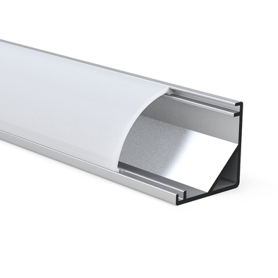 Profil noir du coin LED matériel d'alliage d'aluminium de 16MM x de 16MM pour la bande de LED