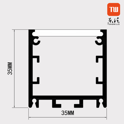 Profil circulaire industriel de LED, profil en plastique rond de LED avec plier Déroulage
