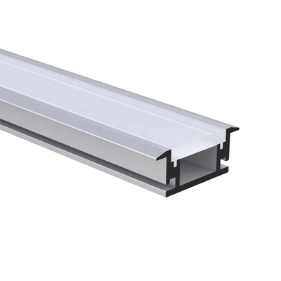 U enfoncé la forme LED profile la peinture anodisée par canal pour l'éclairage au sol