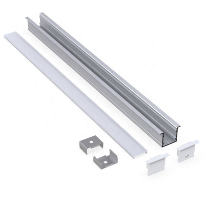 Extrusion en aluminium enfoncée par forme de v pour la couleur blanche argentée de noir de bande de LED