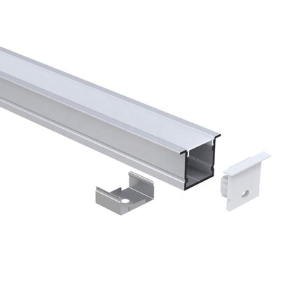 Extrusion en aluminium enfoncée par forme de v pour la couleur blanche argentée de noir de bande de LED