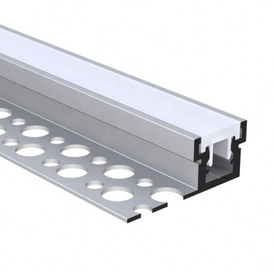 couleur argentée en aluminium de profil de la plaque de plâtre LED de 35mm avec le diffuseur