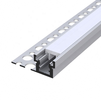 couleur argentée en aluminium de profil de la plaque de plâtre LED de 35mm avec le diffuseur