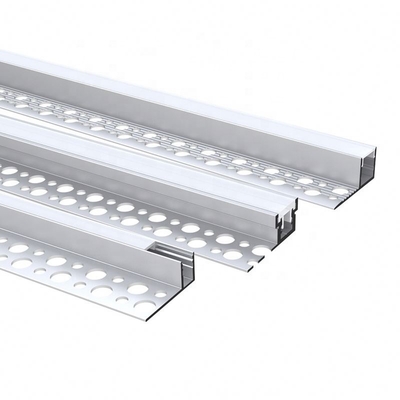 couleur argentée en aluminium de profil de la plaque de plâtre LED de 35mm avec le diffuseur