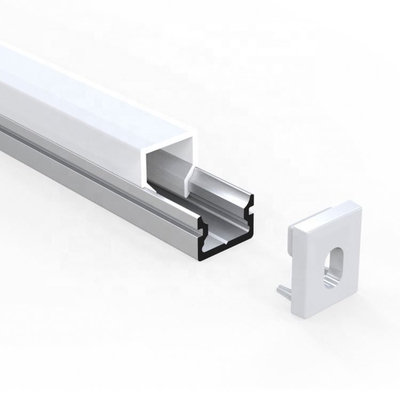 6063 profil monté extérieur de l'alliage d'aluminium LED avec plier le traitement de Déroulage