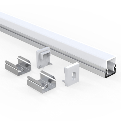 6063 profil monté extérieur de l'alliage d'aluminium LED avec plier le traitement de Déroulage