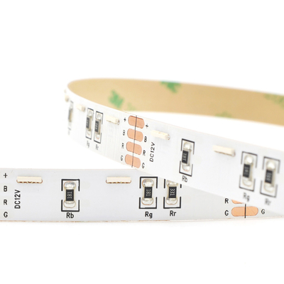 Le côté émettant des lumières de bande de RVB LED, bandes Fléchiribles de 020Led SMD LED 60 LED/M