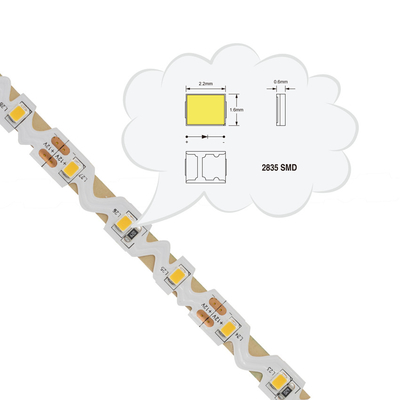 Forme Fléchirible 3000K de la lumière de bande SMD2835 SMD pour des musées d'hôtels