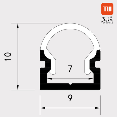 Profil monté extérieur 1M matériel en aluminium 2M 3M Length de la couverture LED de PC