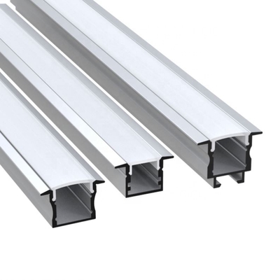 Profils enfoncés ultra lumineux de LED, logement en aluminium expulsé argenté de LED