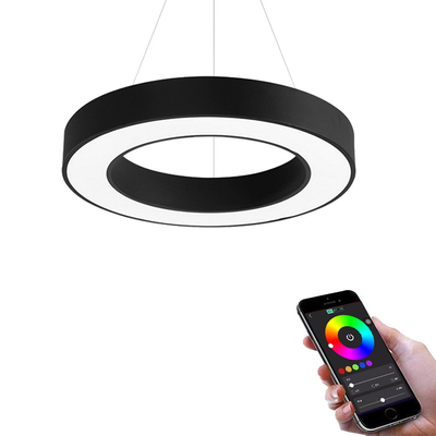 Les lumières linéaires rondes circulaires de LED Ip44 à télécommande pour la décoration de bureau