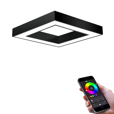 Les lumières linéaires de la suspension LED, le pied LED de la place 4 ont suspendu le montage linéaire