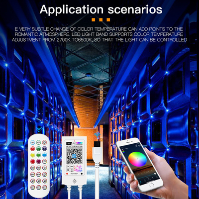 Lumières de bande d'IP65 Wifi Intelligent LED 5 mètres 10 mètres longueur de 15 mètres