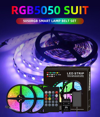 Bande du contrôle 5050 RVB LED d'APPLI de Bluetooth imperméable pour la décoration extérieure d'intérieur