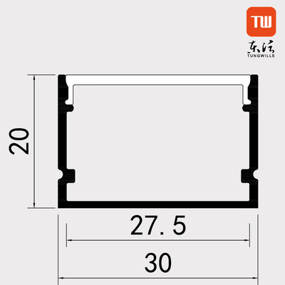 ODM d'OEM multicolore anodisé de LED de profil en aluminium de support pour le logement