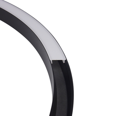 Profil circulaire du montage extérieur LED, OEM en aluminium Fléchirible de profils de la Manche