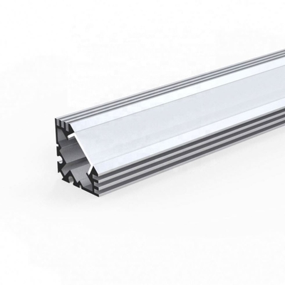 Matériel en aluminium noir blanc argenté enfoncé anodisé de profil du coin LED