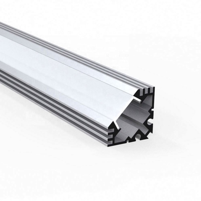 Matériel en aluminium noir blanc argenté enfoncé anodisé de profil du coin LED