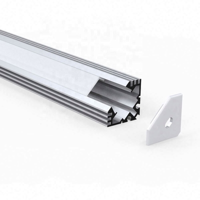 Matériel en aluminium noir blanc argenté enfoncé anodisé de profil du coin LED