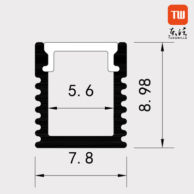 Profil monté extérieur anodisé de la peinture LED pour des lampes de cabinet de garde-robe