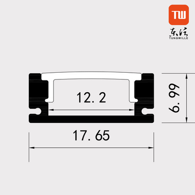 Profils en aluminium de garde-robe de bureau pour l'ODM d'OEM mené de lumières de bande
