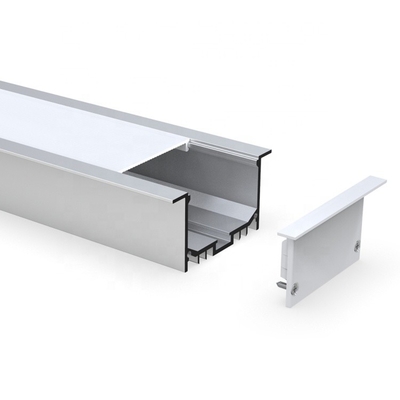 Profil suspendu Fléchirible de LED, couleur argentée en aluminium de lumière de bande du profil LED d'OEM