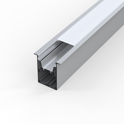 Lumière de haute qualité anodisée LED en aluminium, profils en aluminium argentés de profil de la Manche