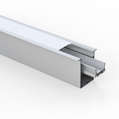 Lumière de haute qualité anodisée LED en aluminium, profils en aluminium argentés de profil de la Manche