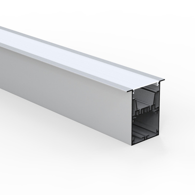 Lumière de haute qualité anodisée LED en aluminium, profils en aluminium argentés de profil de la Manche