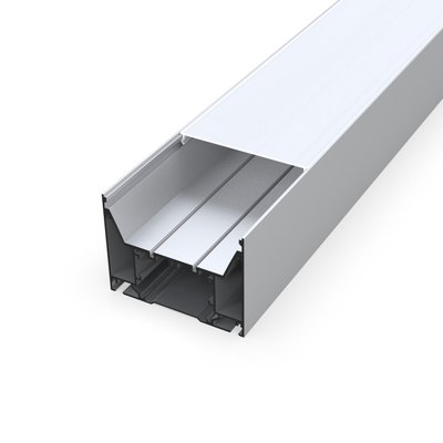 100mm x argent en aluminium de profil de LED suspendu par 75mm pour le cinéma de placard