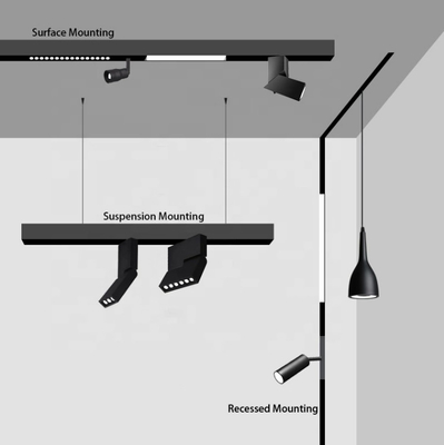 Rail linéaire réglable de lumière de voie de LED magnétique pour l'ODM d'OEM de chambre à coucher de cuisine