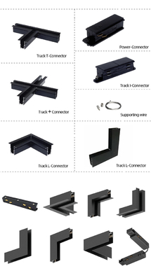Rail linéaire réglable de lumière de voie de LED magnétique pour l'ODM d'OEM de chambre à coucher de cuisine