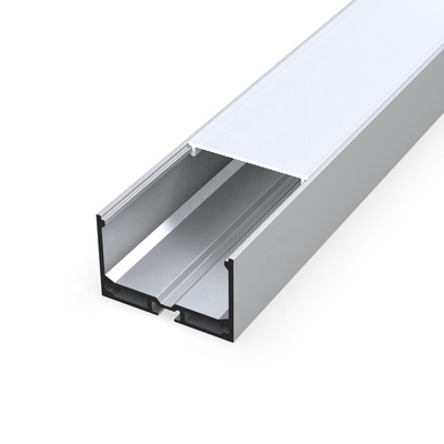 Profil en aluminium enfoncé par extrusion de l'alliage LED pour le guide optique linéaire de bandes