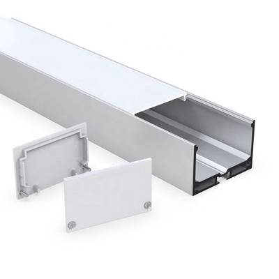 Profil en aluminium enfoncé par extrusion de l'alliage LED pour le guide optique linéaire de bandes