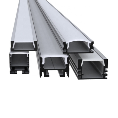 Profils enfoncés anodisés de LED, surface en aluminium d'extrusion de LED montée