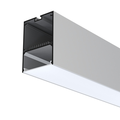 La LED suspendue argentée profilent 55mm x 70mm pour le plafond de cloison sèche