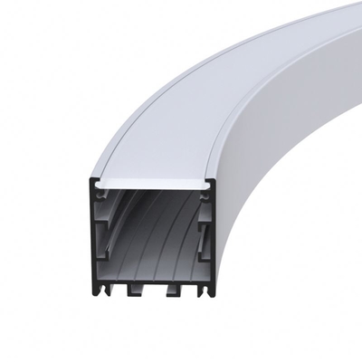 Profil circulaire en aluminium anodisé de LED, profil linéaire de 35×35mm LED