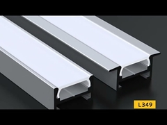 TW1509H Silver LED Strip Aluminium Extrusions For LED Lighting Alloy 6063 Material